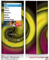 iPod Nano 4G Skin Alecias Swirl 01 Yellow