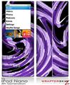 iPod Nano 4G Skin Alecias Swirl 02 Purple