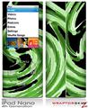 iPod Nano 4G Skin Alecias Swirl 02 Green