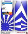 iPod Nano 4G Skin Rising Sun Japanese Flag Blue