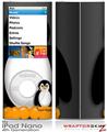 iPod Nano 4G Skin Penguins on Black