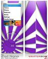 iPod Nano 4G Skin Rising Sun Japanese Flag Purple