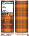 iPod Nano 4G Skin Plaid Pumpkin Orange