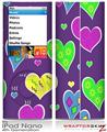 iPod Nano 4G Skin Crazy Hearts