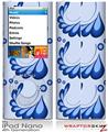 iPod Nano 4G Skin Petals Blue