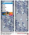 iPod Nano 4G Skin Victorian Design Blue