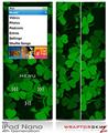 iPod Nano 4G Skin St Patricks Clover Confetti