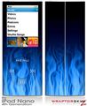 iPod Nano 4G Skin Fire Blue