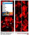 iPod Nano 4G Skin Skulls Confetti Red
