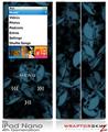 iPod Nano 4G Skin Skulls Confetti Blue
