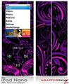 iPod Nano 4G Skin Twisted Garden Purple and Hot Pink