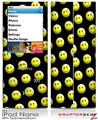 iPod Nano 4G Skin Smileys on Black