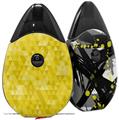 Skin Decal Wrap 2 Pack compatible with Suorin Drop Triangle Mosaic Yellow VAPE NOT INCLUDED