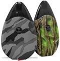 Skin Decal Wrap 2 Pack compatible with Suorin Drop Camouflage Gray VAPE NOT INCLUDED