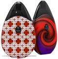 Skin Decal Wrap 2 Pack compatible with Suorin Drop Boxed Red Dark VAPE NOT INCLUDED