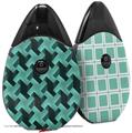 Skin Decal Wrap 2 Pack compatible with Suorin Drop Retro Houndstooth Seafoam Green VAPE NOT INCLUDED