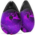 Skin Decal Wrap 2 Pack compatible with Suorin Drop Halftone Splatter Hot Pink Purple VAPE NOT INCLUDED