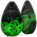 Skin Decal Wrap 2 Pack compatible with Suorin Drop HEX Green VAPE NOT INCLUDED
