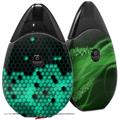 Skin Decal Wrap 2 Pack compatible with Suorin Drop HEX Seafoan Green VAPE NOT INCLUDED