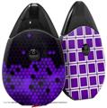 Skin Decal Wrap 2 Pack compatible with Suorin Drop HEX Purple VAPE NOT INCLUDED