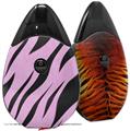 Skin Decal Wrap 2 Pack compatible with Suorin Drop Zebra Skin Pink VAPE NOT INCLUDED