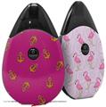 Skin Decal Wrap 2 Pack compatible with Suorin Drop Anchors Away Fuschia Hot Pink VAPE NOT INCLUDED