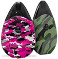 Skin Decal Wrap 2 Pack compatible with Suorin Drop WraptorCamo Digital Camo Hot Pink VAPE NOT INCLUDED