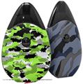 Skin Decal Wrap 2 Pack compatible with Suorin Drop WraptorCamo Digital Camo Neon Green VAPE NOT INCLUDED