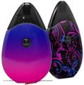 Skin Decal Wrap 2 Pack compatible with Suorin Drop Smooth Fades Hot Pink Blue VAPE NOT INCLUDED