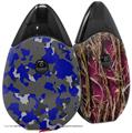 Skin Decal Wrap 2 Pack compatible with Suorin Drop WraptorCamo Old School Camouflage Camo Blue Royal VAPE NOT INCLUDED