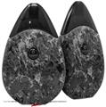 Skin Decal Wrap 2 Pack compatible with Suorin Drop Marble Granite 06 Black Gray VAPE NOT INCLUDED
