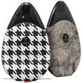 Skin Decal Wrap 2 Pack compatible with Suorin Drop Houndstooth Dark Gray VAPE NOT INCLUDED