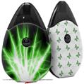 Skin Decal Wrap 2 Pack compatible with Suorin Drop Lightning Green VAPE NOT INCLUDED
