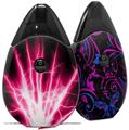 Skin Decal Wrap 2 Pack compatible with Suorin Drop Lightning Pink VAPE NOT INCLUDED