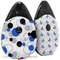 Skin Decal Wrap 2 Pack compatible with Suorin Drop Lots of Dots Blue on White VAPE NOT INCLUDED