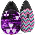 Skin Decal Wrap 2 Pack compatible with Suorin Drop Radioactive Purple VAPE NOT INCLUDED