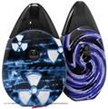 Skin Decal Wrap 2 Pack compatible with Suorin Drop Radioactive Blue VAPE NOT INCLUDED