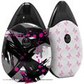 Skin Decal Wrap 2 Pack compatible with Suorin Drop Abstract 02 Pink VAPE NOT INCLUDED