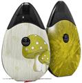 Skin Decal Wrap 2 Pack compatible with Suorin Drop Mushrooms Yellow VAPE NOT INCLUDED