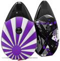Skin Decal Wrap 2 Pack compatible with Suorin Drop Rising Sun Japanese Flag Purple VAPE NOT INCLUDED