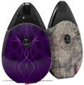 Skin Decal Wrap 2 Pack compatible with Suorin Drop Abstract 01 Purple VAPE NOT INCLUDED