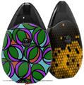 Skin Decal Wrap 2 Pack compatible with Suorin Drop Crazy Dots 03 VAPE NOT INCLUDED