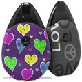 Skin Decal Wrap 2 Pack compatible with Suorin Drop Crazy Hearts VAPE NOT INCLUDED