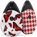 Skin Decal Wrap 2 Pack compatible with Suorin Drop Butterflies Red VAPE NOT INCLUDED
