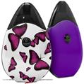 Skin Decal Wrap 2 Pack compatible with Suorin Drop Butterflies Purple VAPE NOT INCLUDED