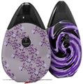 Skin Decal Wrap 2 Pack compatible with Suorin Drop Victorian Design Purple VAPE NOT INCLUDED