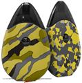 Skin Decal Wrap 2 Pack compatible with Suorin Drop Camouflage Yellow VAPE NOT INCLUDED