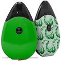 Skin Decal Wrap 2 Pack compatible with Suorin Drop Solids Collection Green VAPE NOT INCLUDED