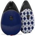 Skin Decal Wrap 2 Pack compatible with Suorin Drop Solids Collection Navy Blue VAPE NOT INCLUDED