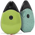 Skin Decal Wrap 2 Pack compatible with Suorin Drop Solids Collection Sage Green VAPE NOT INCLUDED